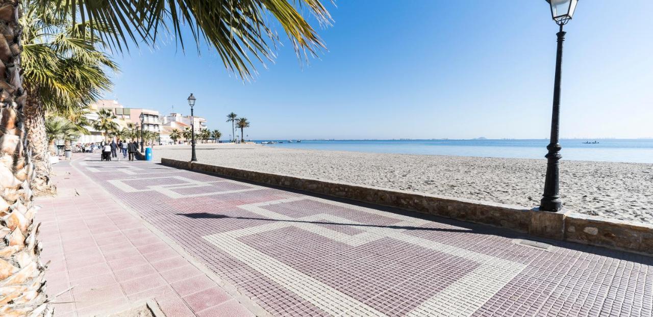 Apartamento Las Palmeras - Con Terraza, Barbacoa, Aire Acondicionado Y A 250M De La Playa! Los Alcázares Exterior foto