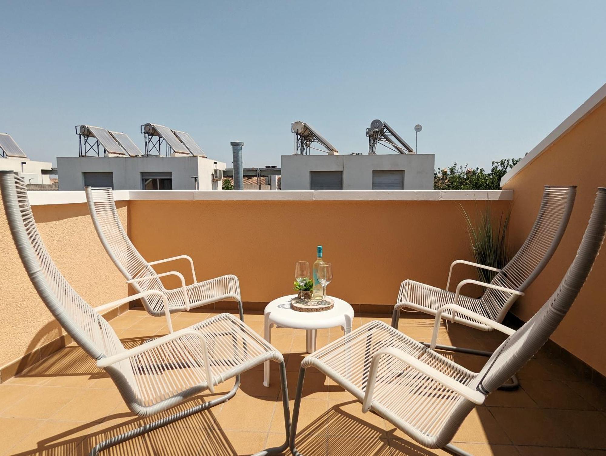 Apartamento Las Palmeras - Con Terraza, Barbacoa, Aire Acondicionado Y A 250M De La Playa! Los Alcázares Exterior foto